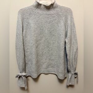 CYNTHIA ROWLEY Wool Blend Sweater with Tie Cuffs